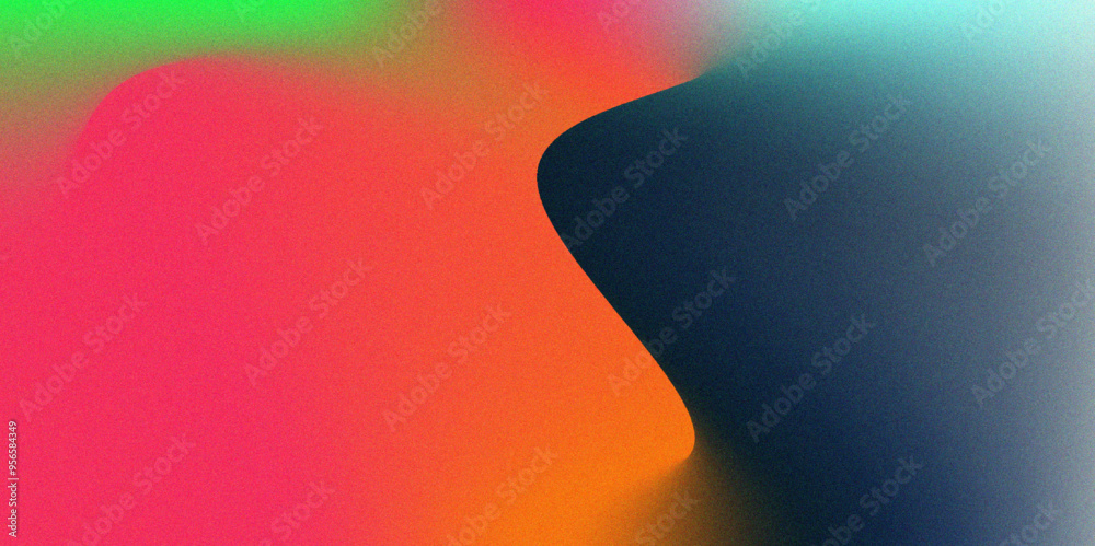 Poster vibrant abstract gradient design – dynamic multicolor blend for modern art, digital backgrounds, and