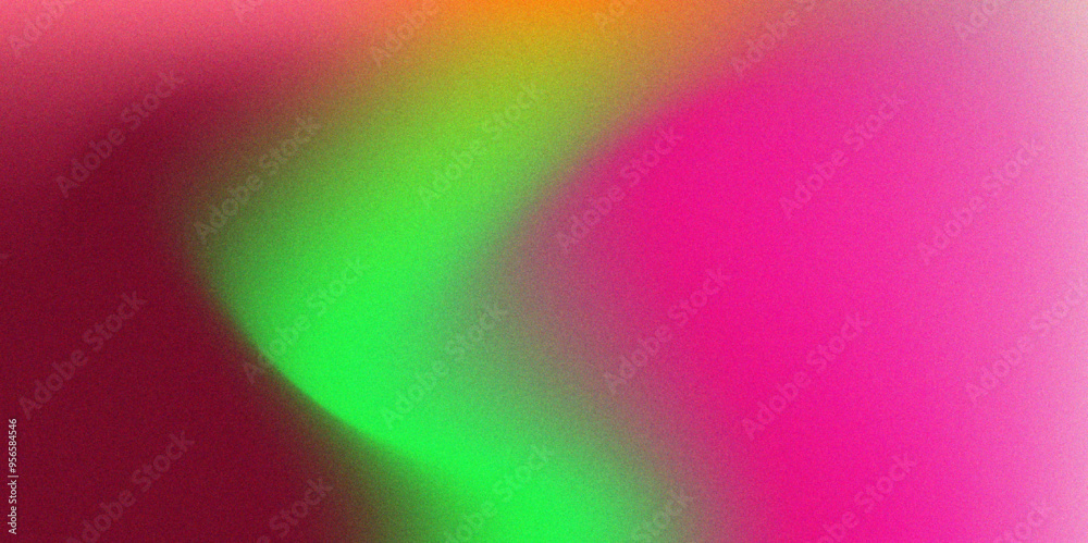 Aufkleber Vibrant Abstract Gradient Design – Dynamic Multicolor Blend for Modern Art, Digital Backgrounds, and Creative Design Projects. Fluid grainy gradient background, vibrant color