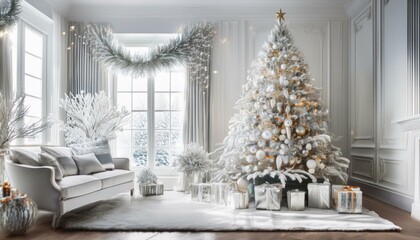 Whimsical White Christmas Wonderland
Step into a dreamy white Christmas wonderland where everything sparkles with the magic of the season.
