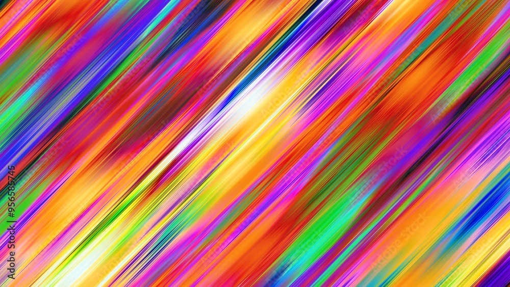 Aufkleber colorful abstract background illustration. rainbow style gradient lines. horizontal template for you