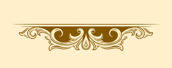 Decorative vintage frames, borders. Retro ornamental frame vector