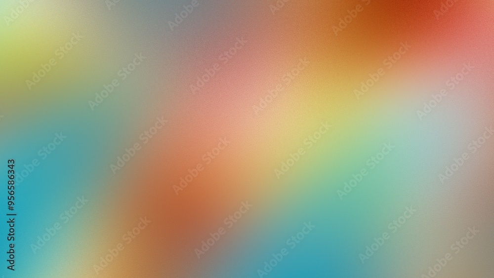 Poster Abstract Digital grainy gradient with a colorful soft noise effect. A unique blend of vintage vibes and lo-fi VHS Glitch Texture.
