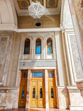 The Navoi Theater ( "Alisher Navoi State Academic Big Theatre"), the national opera theater in Tashkent, Uzbekistan.
