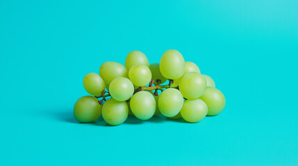 Fototapeta premium grapes on a blue background.
