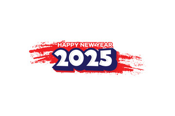 Design 2025 Happy New Year Background Design EPS 10