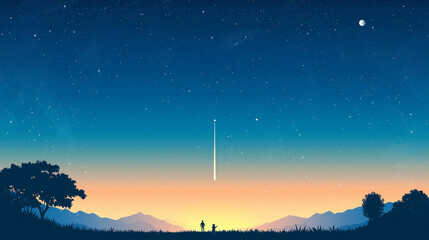 Naklejka premium Alien Pilot UFO 2D Illustration