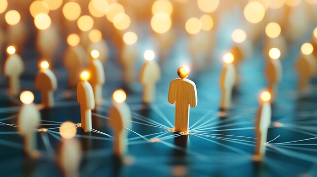 sample population being selected for a study, representing sampling methodology, with light effects emphasizing selection criteria and representation.