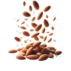 Falling almond floating