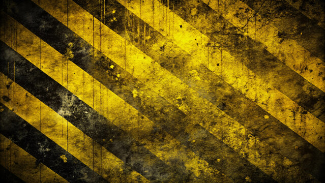 Grunge hazard stripes background with textured design