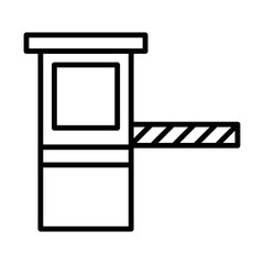Border Control line icon