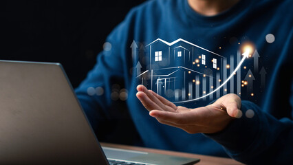 Real estate investment concept. Buy, own, and sell properties for profit. Cash flow, appreciation,...