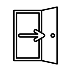 Exit line icon