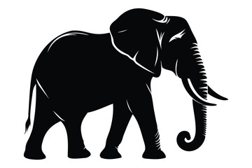 elephant silhouette vector