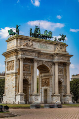 Obraz premium Arco della Pace, Milan, Italy