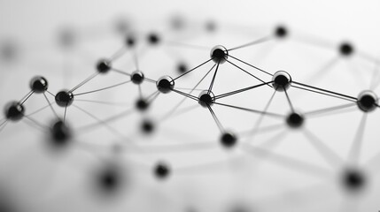 Abstract Network of Connected Spheres - Science Concept