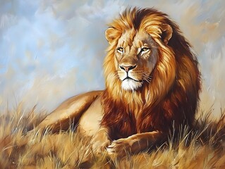 Obraz premium portrait of a lion