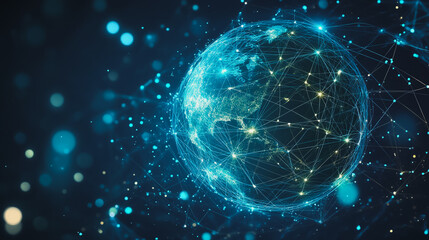 background network points Earth's surface wave background Abstract digital wave background information technology background The background is the background. gradient wave digital wave ban