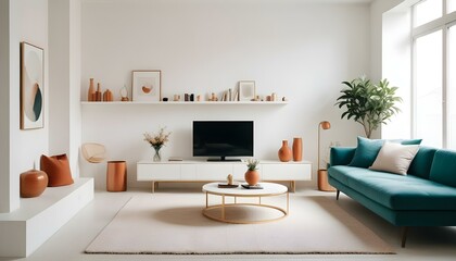 Obraz premium Photo interior modern design room 3d illustration