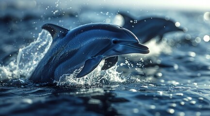 Fototapeta premium Dolphin Leaping.