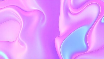Obraz premium Colorful abstract background made of holographic metal foil. fluid shapes in shades of pink, purple, and blue, liquid metal, foil, wavy with shiny texture. background.