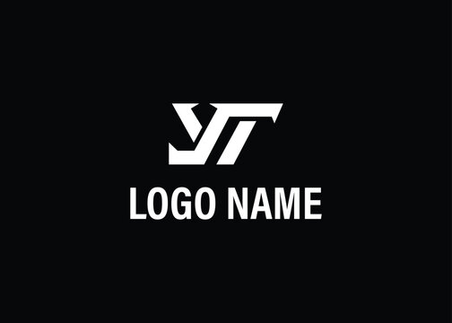 YT INITIAL WORDING LOGO, YT ICON DESIGN