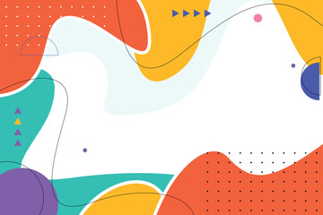 Colorful abstract flat geometric background