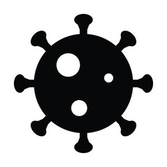 Virus icon vector on white background