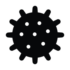 Virus icon vector on white background