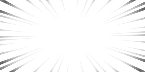 Obraz premium 灰色のグラデーションの漫画集中線のイラスト素材