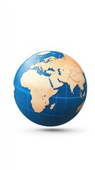 Fototapeta premium 3D Globe with Emphasis on Africa and Eurasia.