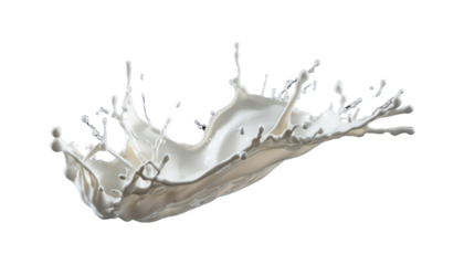 White or milky liquid splashes are suitable for cosmetics advertising, the food and beverage industry, and abstract graphic design projects