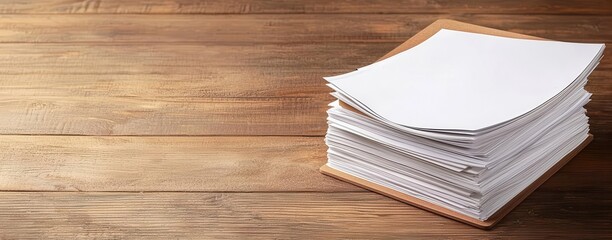 Naklejka premium Open binder with a business plan and financial data, organized business strategy