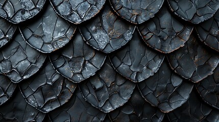 A Black metal scales texture