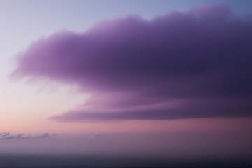 Isolated Purple Haze Fog Cloud on Clear Background