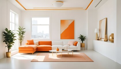 Photo interior modern design room 3d illustration