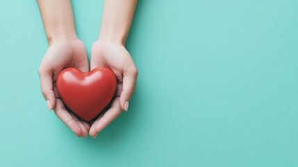 Obraz premium Hands Holding a Heart