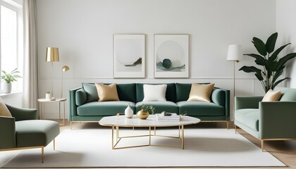 Fototapeta premium Photo interior modern design room 3d illustration