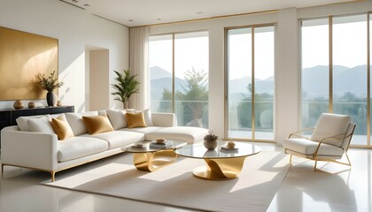 Photo interior modern design room 3d illustration
