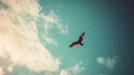 Majestic Bird in Flight