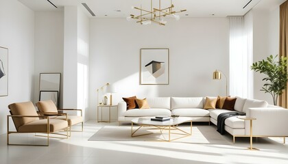 Photo interior modern design room 3d illustration