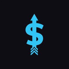 Obraz premium Dollar and Crypto Rating Design sign