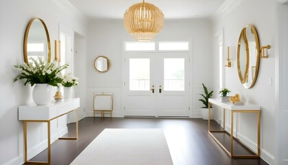 Photo interior modern design room 3d illustration