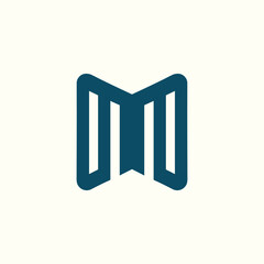 Geometric M Letter Logo