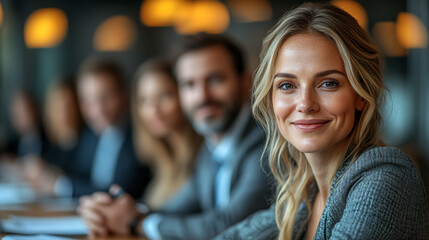 Obraz premium Professional Business Meetings, Modern Corporate Negotiations, Team Collaboration Backgrounds