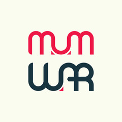 Love Mum and War Text Design