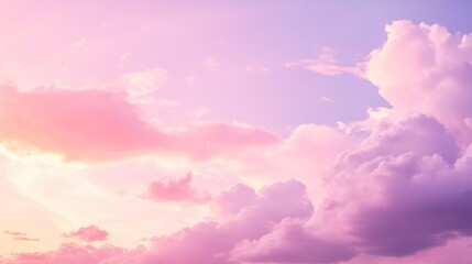 Obraz premium Serene Pastel Sky at Dusk