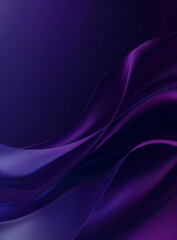 Naklejka premium Abstract purple and blue background with wavy shapes, soft lighting, dark atmosphere