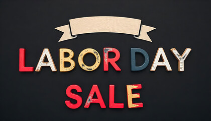 Labor Day Banner Featuring an American Flag Design, Perfect for Web Headers and Template Designs Created with Generative AI