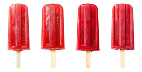 Red Popsicle PNG set