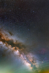 Detailed View of the Milky Way Galaxy's Core with Vibrant Star Fields
